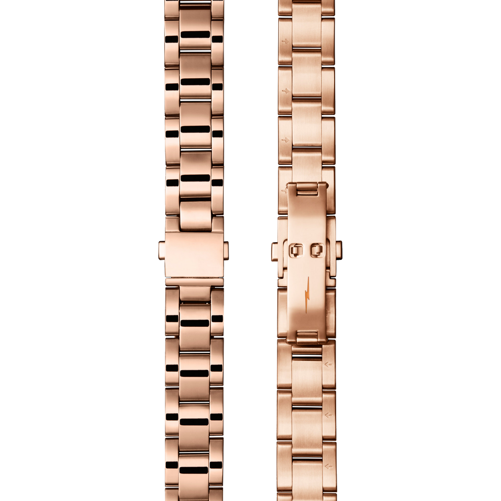 Bracelet: 18/13, Universal 3Link, Fold Over, PoPRG - Polished PVD Rose
