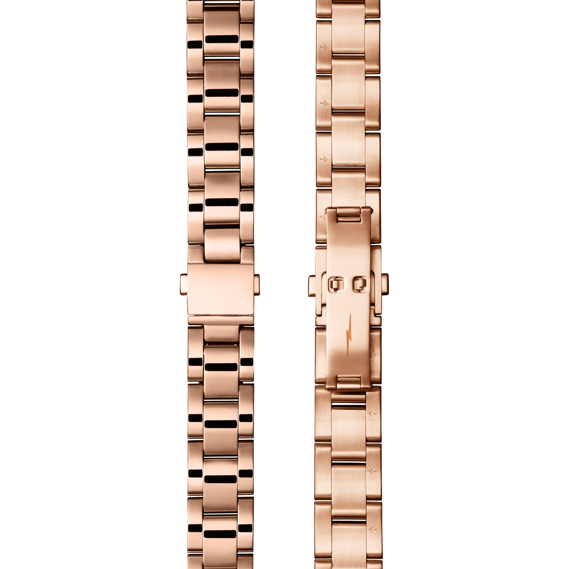 Bracelet: 18/13, Universal 3Link, Fold Over, PoPRG - Polished PVD Rose