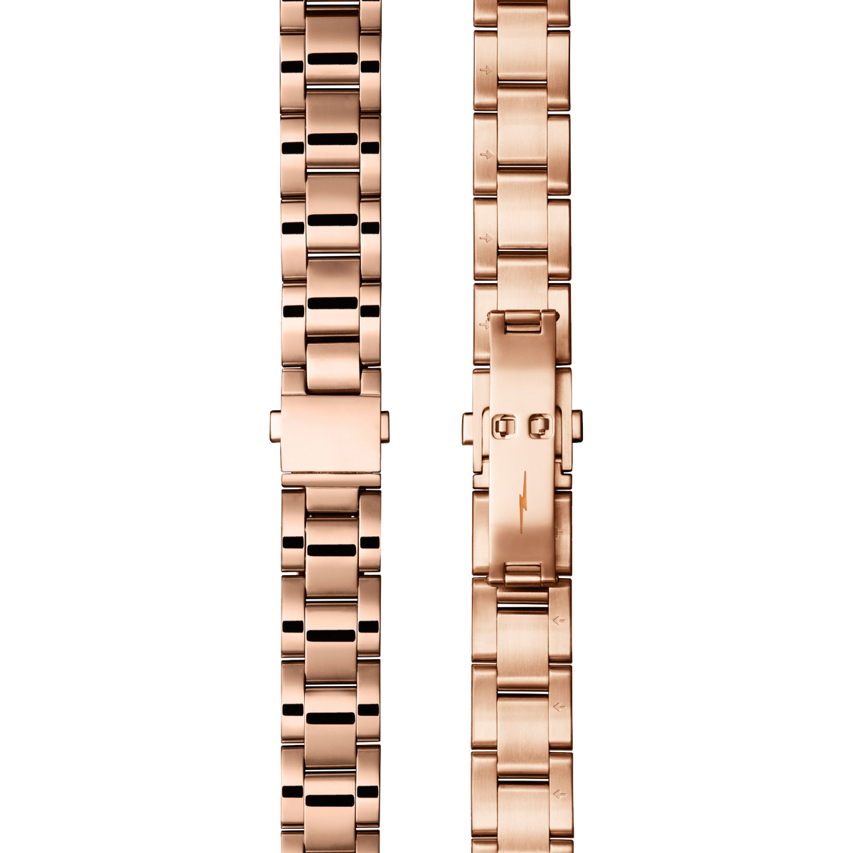 Bracelet: 18/13, Universal 3Link, Fold Over, PoPRG - Polished PVD Rose Gold