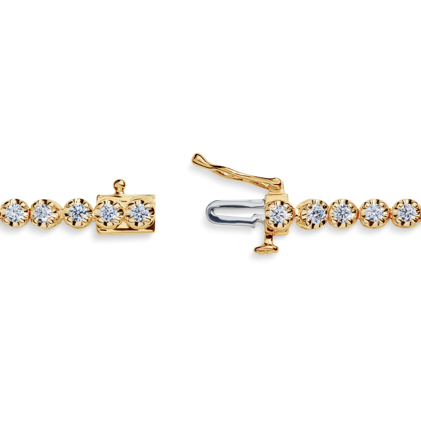 1.84 Carat 6.5" Diamond Tennis Bracelet - Yellow Gold