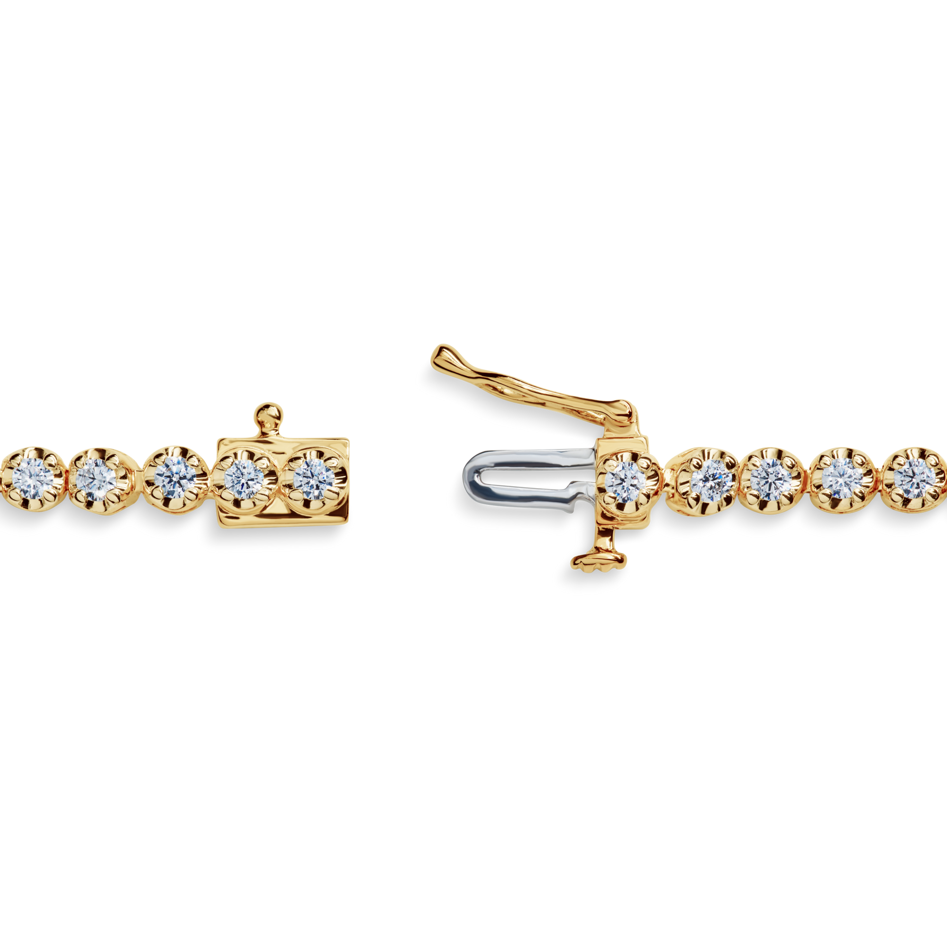 1.84 Carat 6.5" Diamond Tennis Bracelet - Yellow Gold