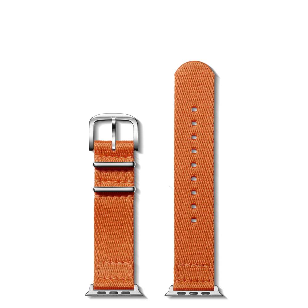 20mm Orange Split Nylon Apple Watch Strap - Orange