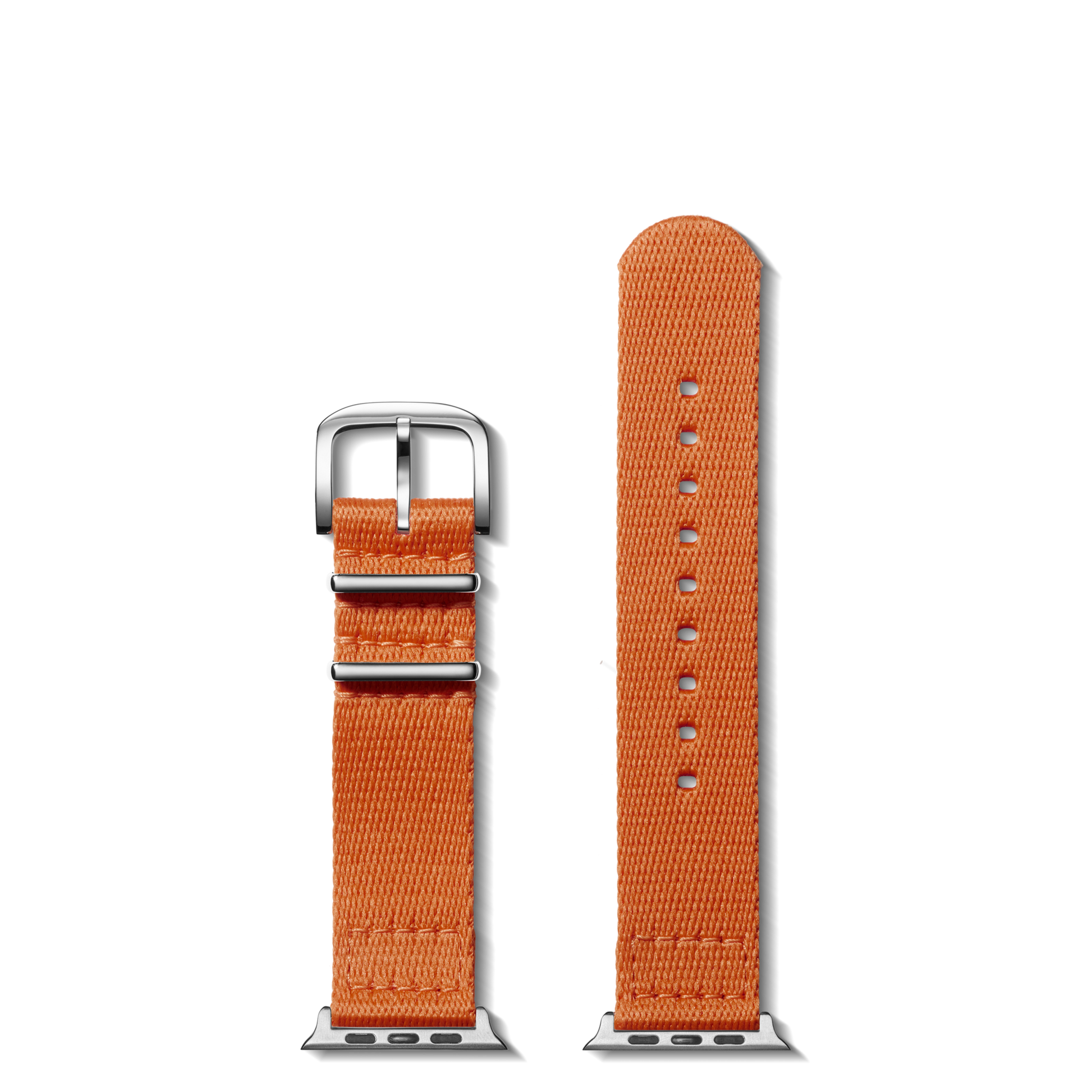 20mm Orange Split Nylon Apple Watch Strap - Orange