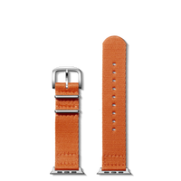 20mm Orange Split Nylon Apple Watch Strap - Orange