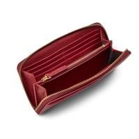 Continental Zip Wallet - Ruby