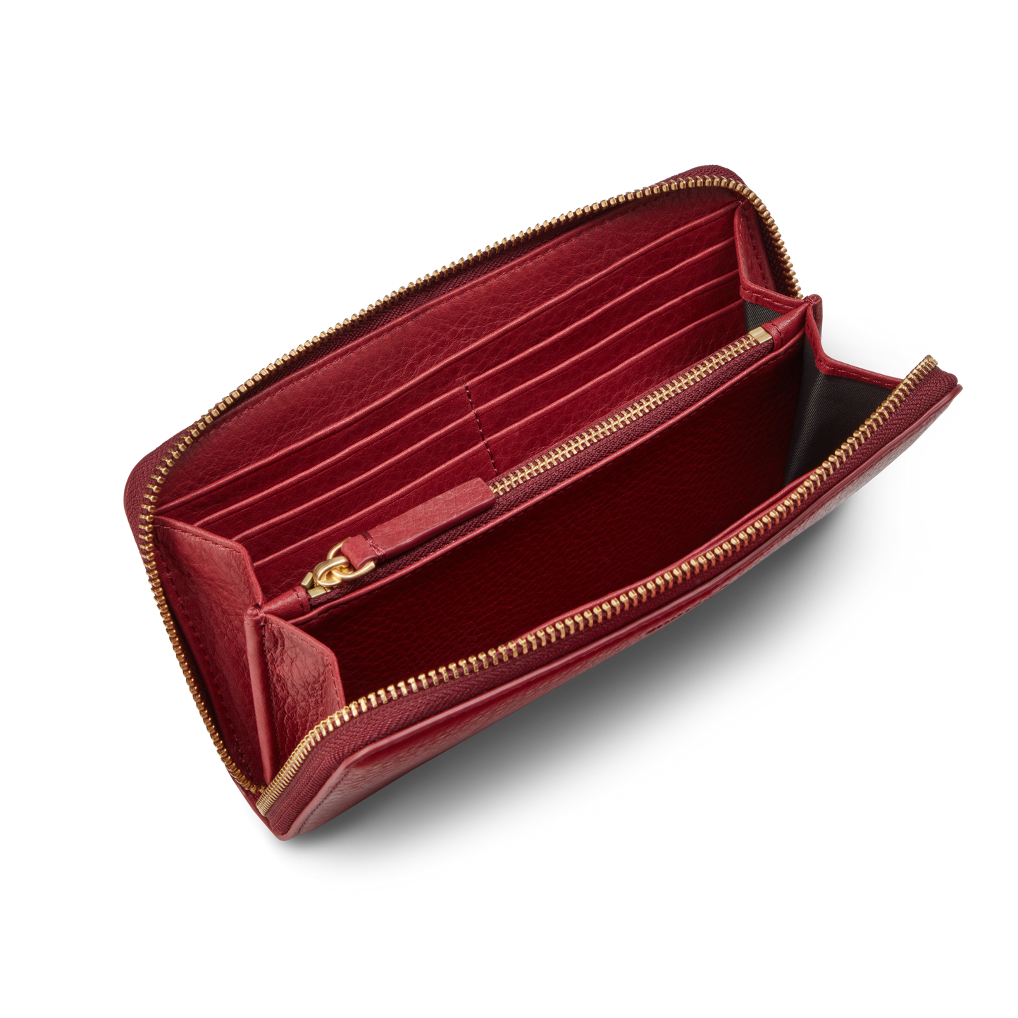 Continental Zip Wallet - Ruby