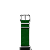 24mm Green Split Nylon Apple Watch Strap - Green