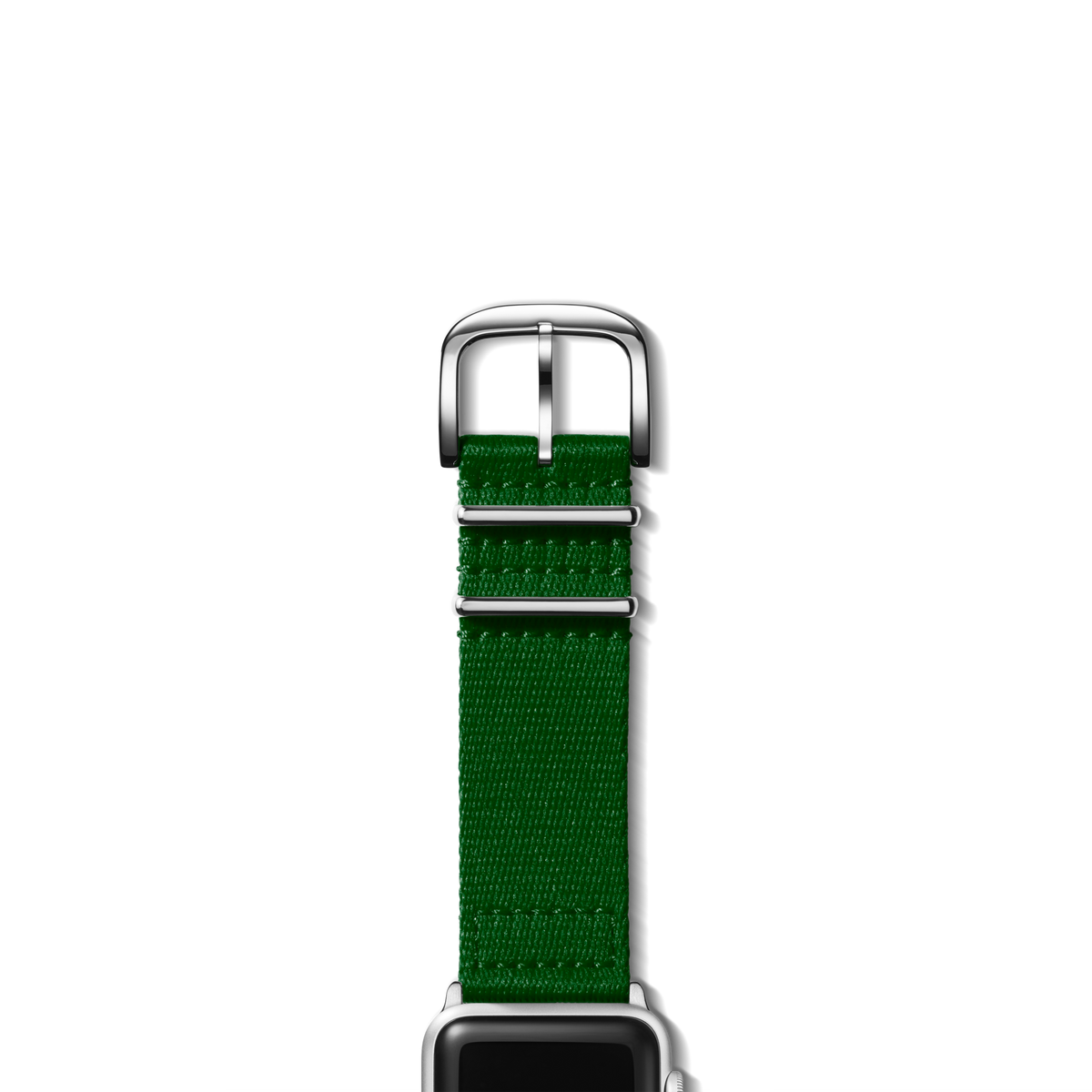 24mm Green Split Nylon Apple Watch Strap - Green