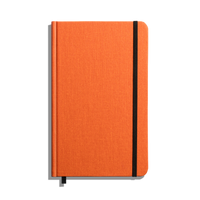 Medium Hard Ruled Journal - Bold Orange