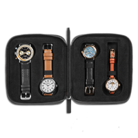 Four Watch Travel Case - Black