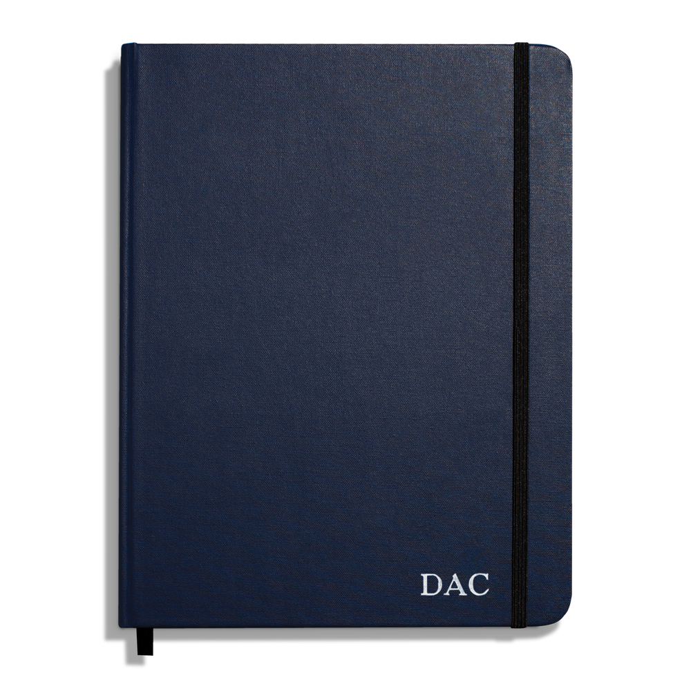 Large Hard Ruled Journal - Navy