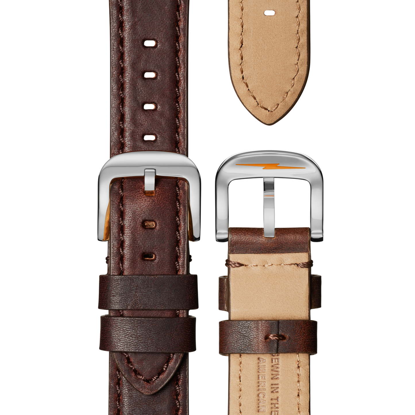Canfield 2 Eye Chrono Watch - Cattail Leather Strap
