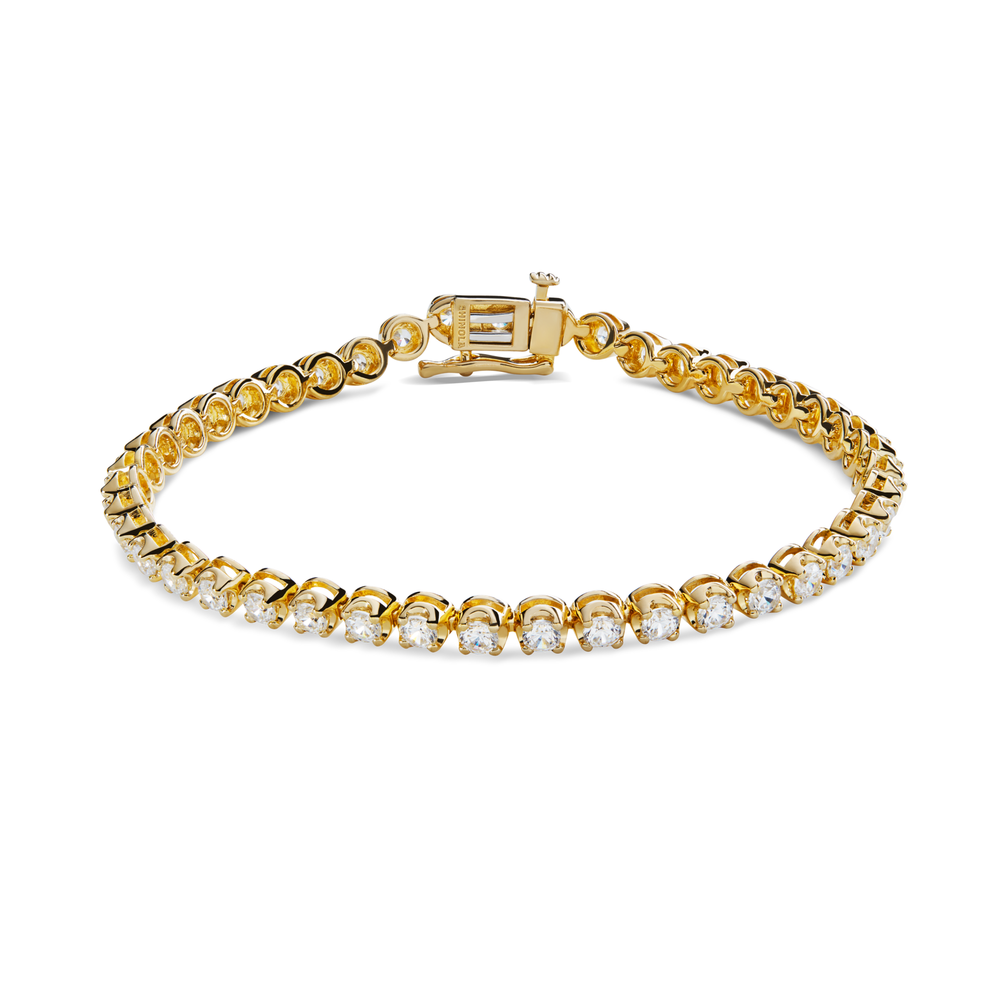 4 Carat Diamond Tennis Bracelet - Yellow Gold