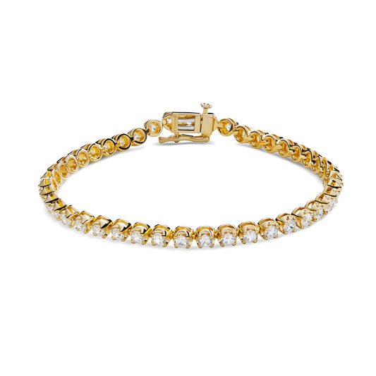4 Carat Diamond Tennis Bracelet - Yellow Gold
