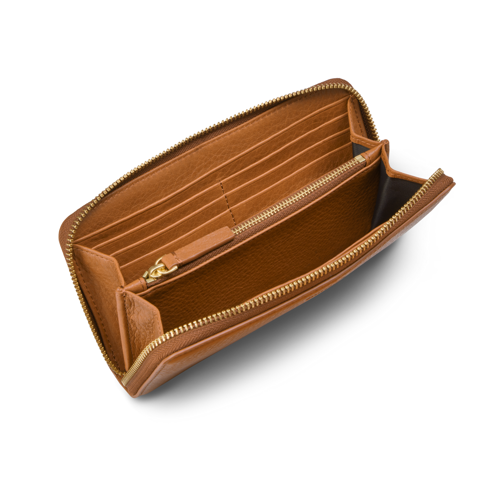 Continental Zip Wallet - Tan