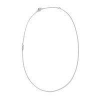 Simple Curb Chain Necklace - Sterling Silver