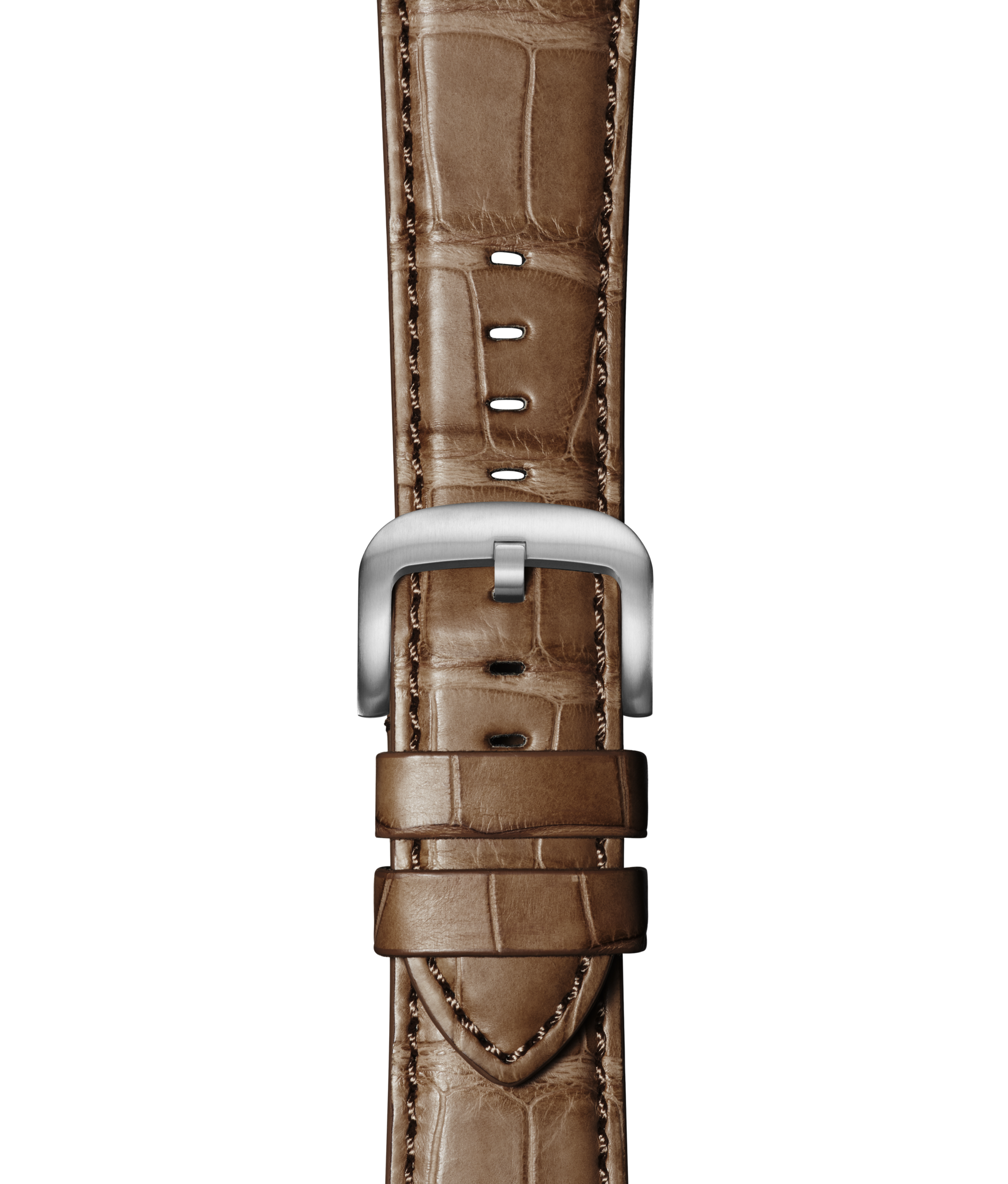 24mm Cognac Alligator Leather Apple Watch Strap - Cognac