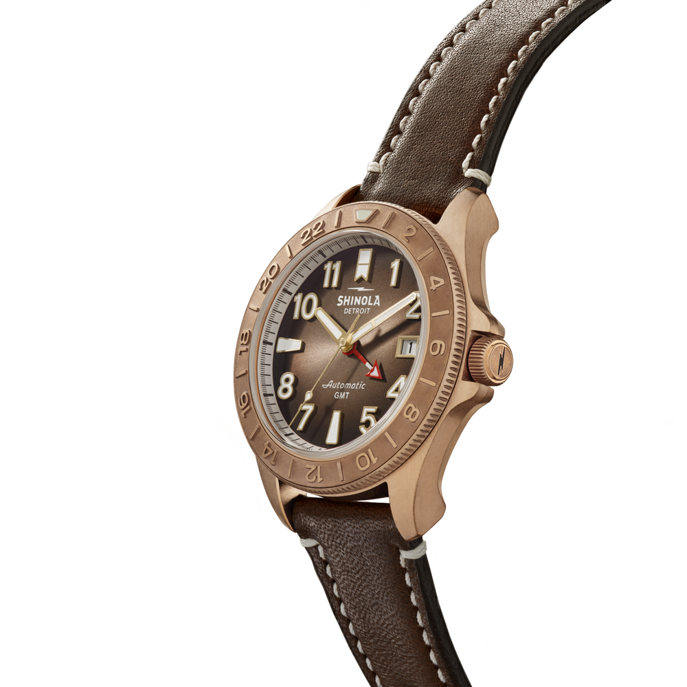 Bronze Monster GMT Automatic Watch | Shinola