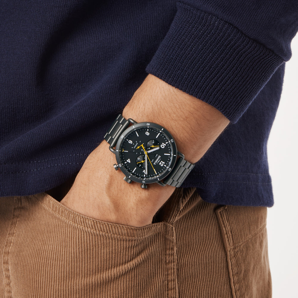 Canfield Sport Chronograph Watch - Black