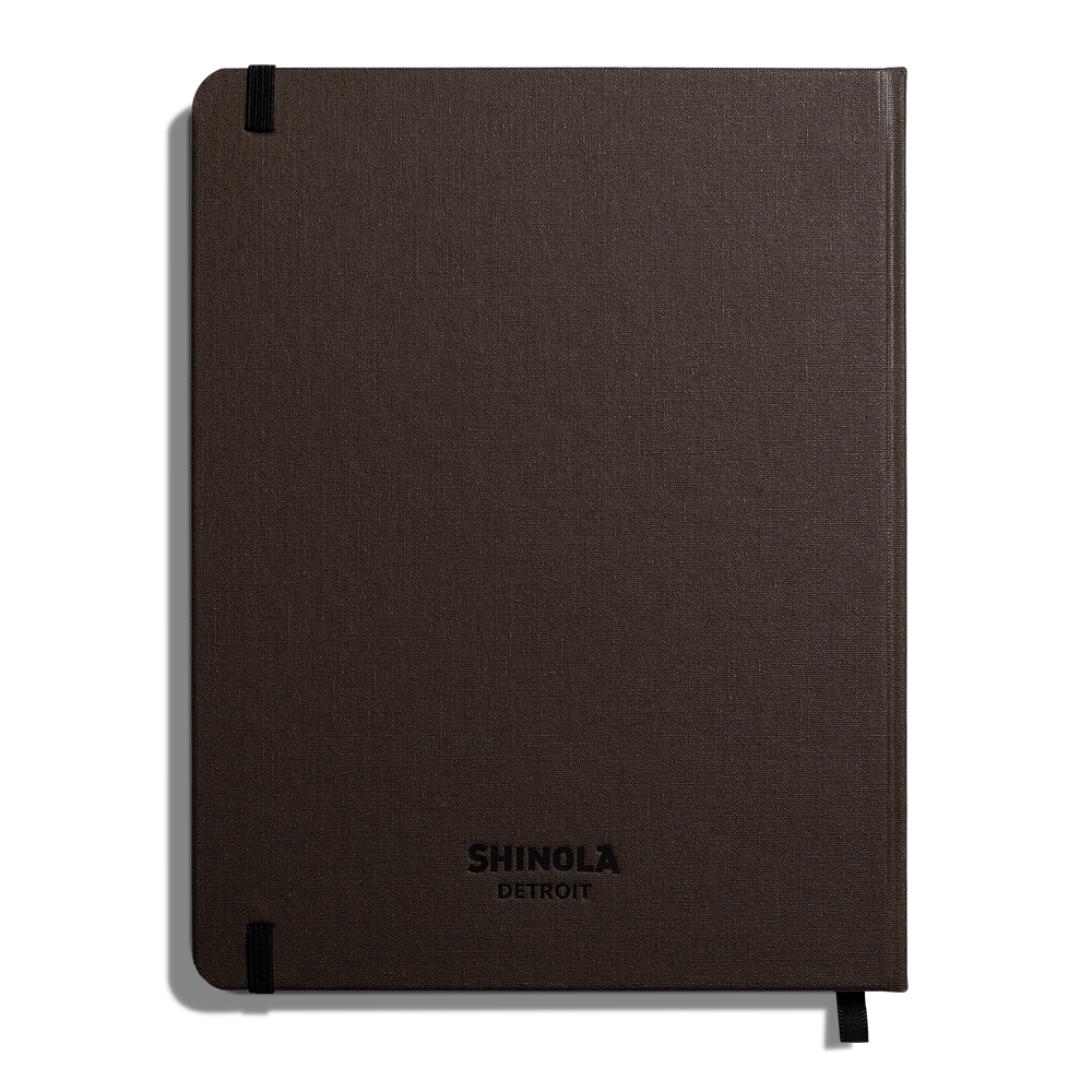 Large Hard Ruled Journal - Espresso