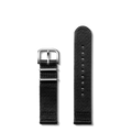 20mm Black G10 Nylon Watch Strap - Black
