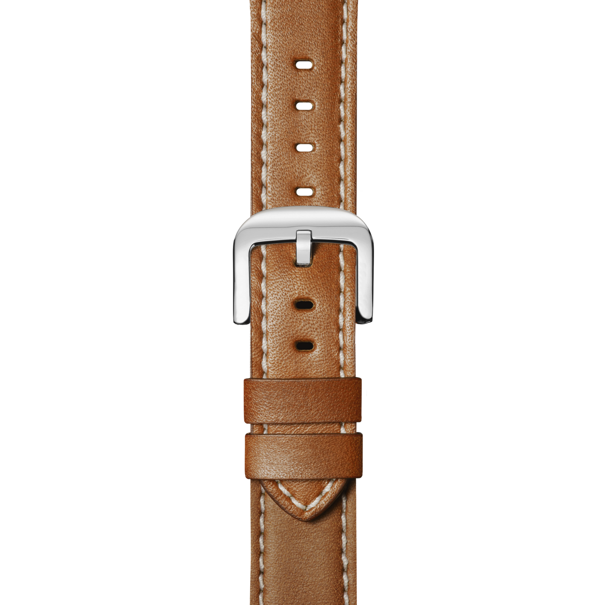 22mm Tan Leather Watch Strap - Tan