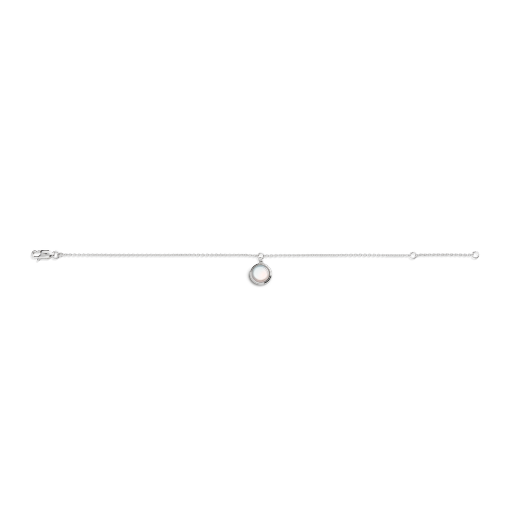 Heirloom Mother Of Pearl Charm Bracelet - Sterling Silver
