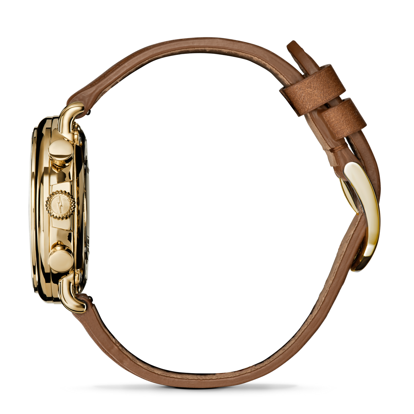 Runwell Chronograph Watch - Tan Leather Strap
