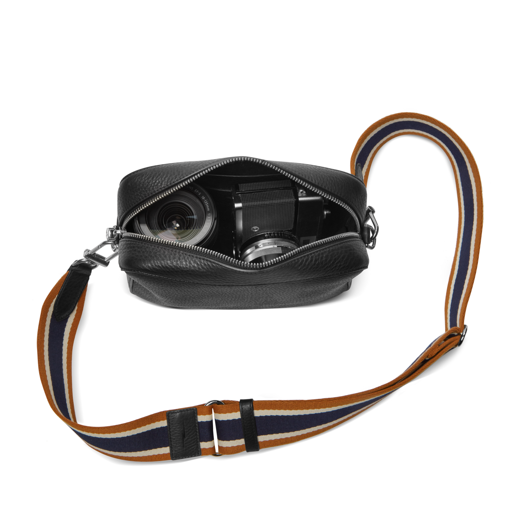 Camera Crossbody Bag - Black