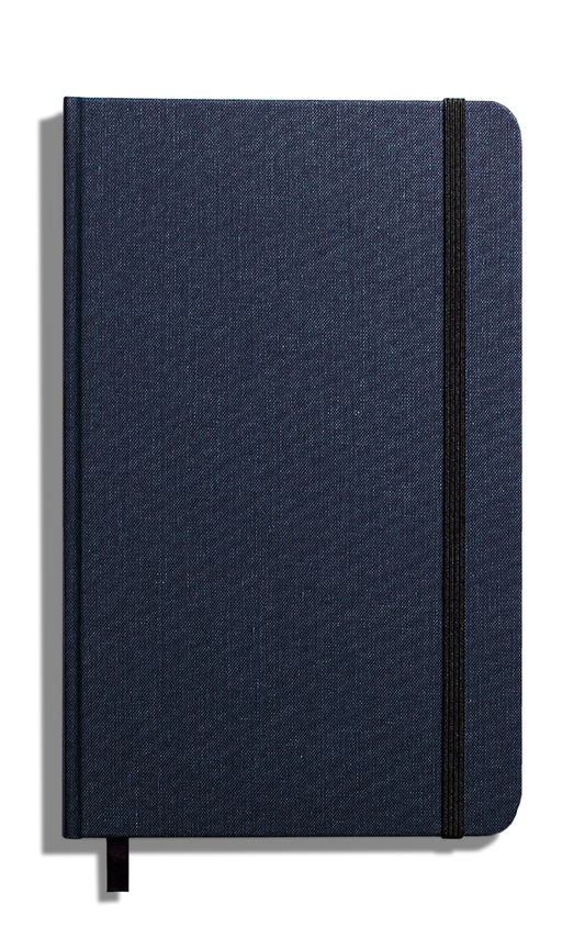 Medium Hard Ruled Journal - Navy