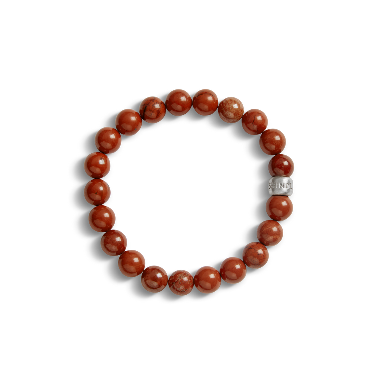 6mm Beaded Red Jasper Bracelet | Shinola 6mm Beaded Red Jasper Bracelet | Shinola