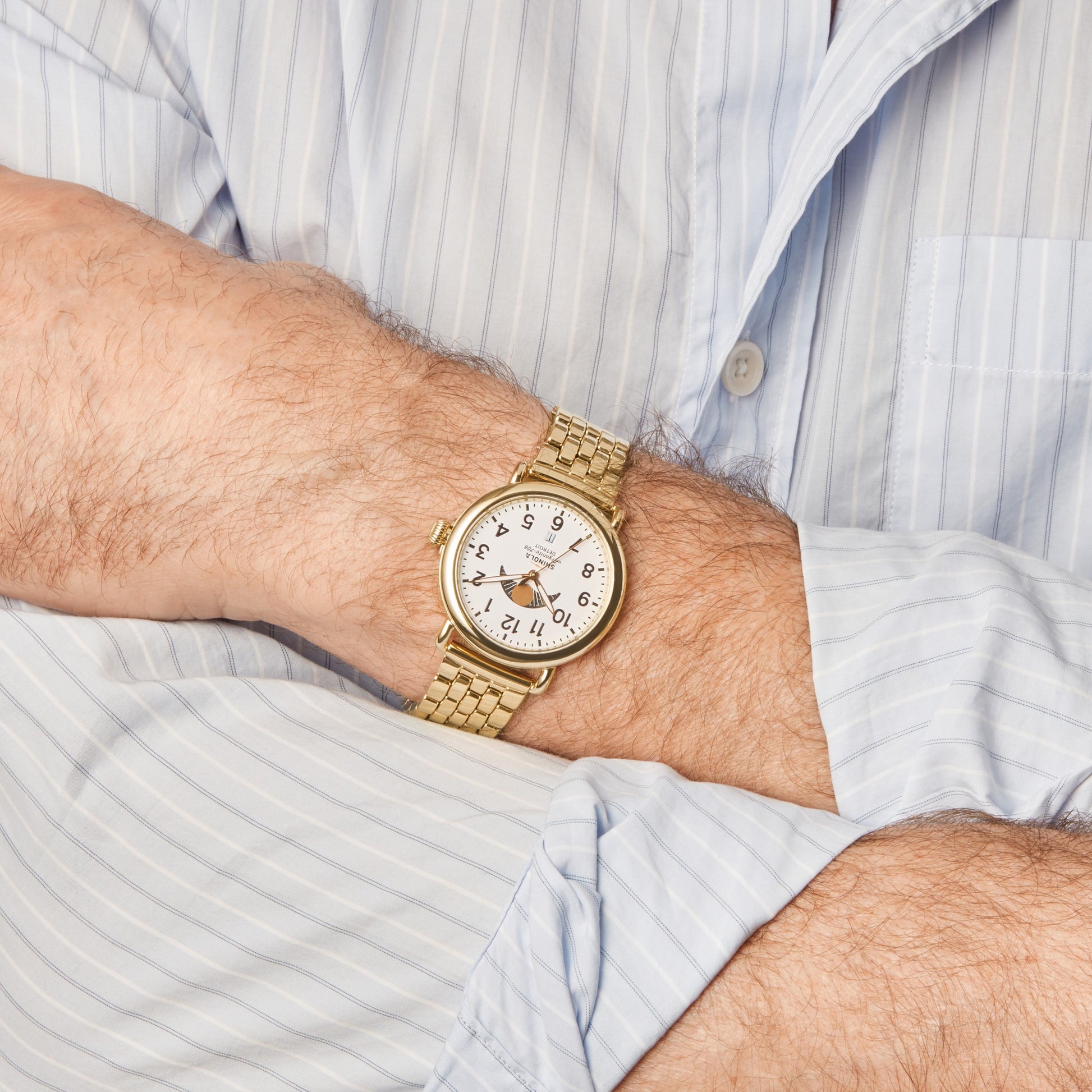 Runwell Moon Phase Watch - White