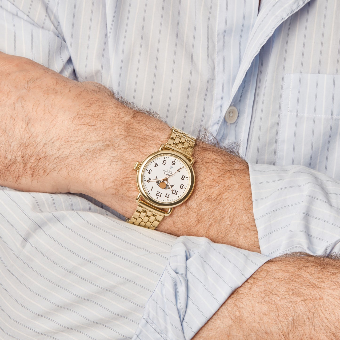 Runwell Moon Phase Watch - White