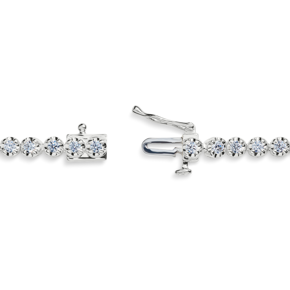 1.84 Carat 6.5" Diamond Tennis Bracelet - White Gold