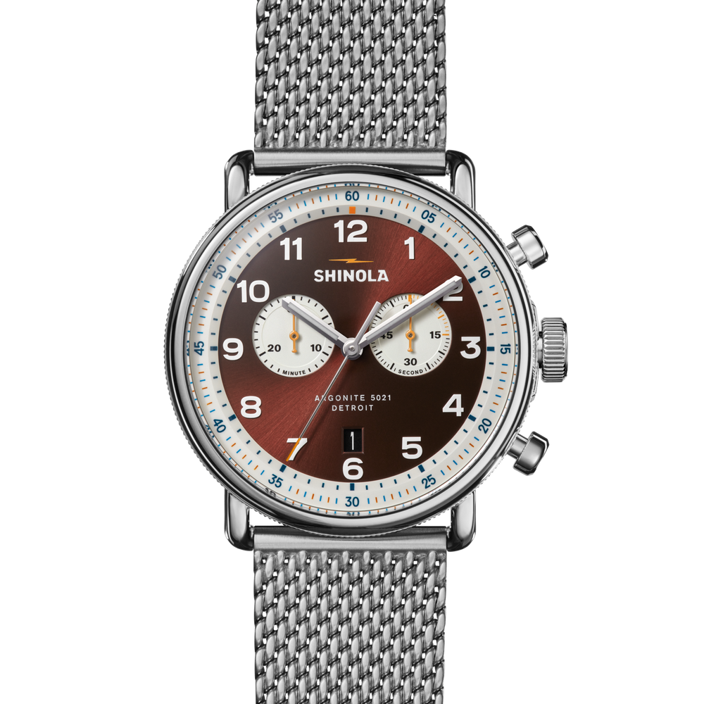 Canfield C56 Chronograph Watch - Whiskey