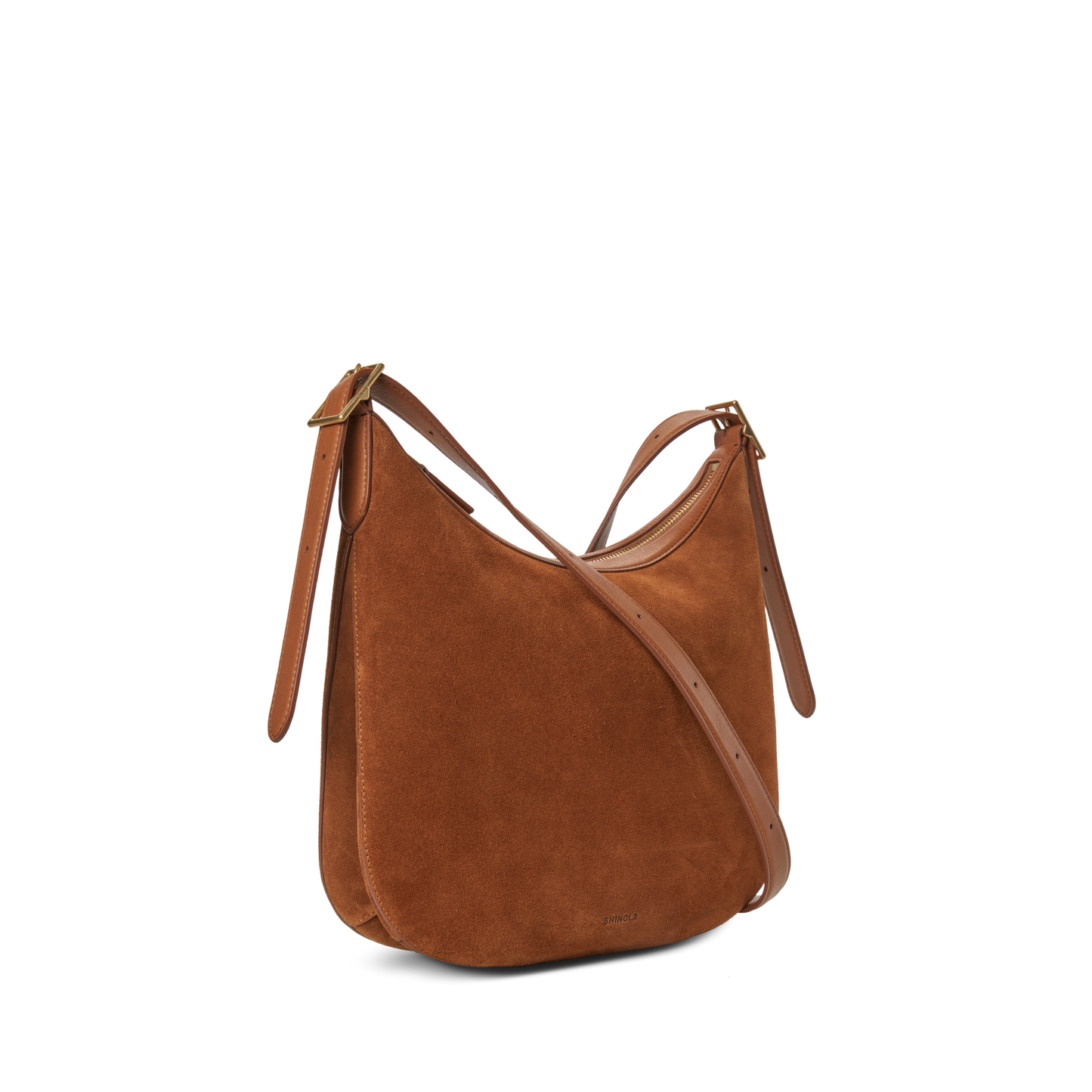 Medium Bixby Crossbody - Tan Suede
