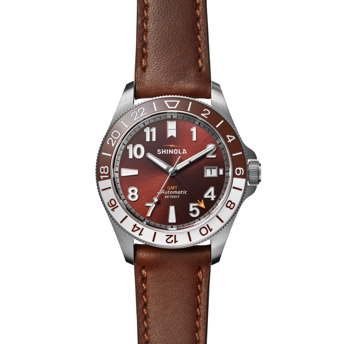 Monster GMT Automatic Watch - Whiskey