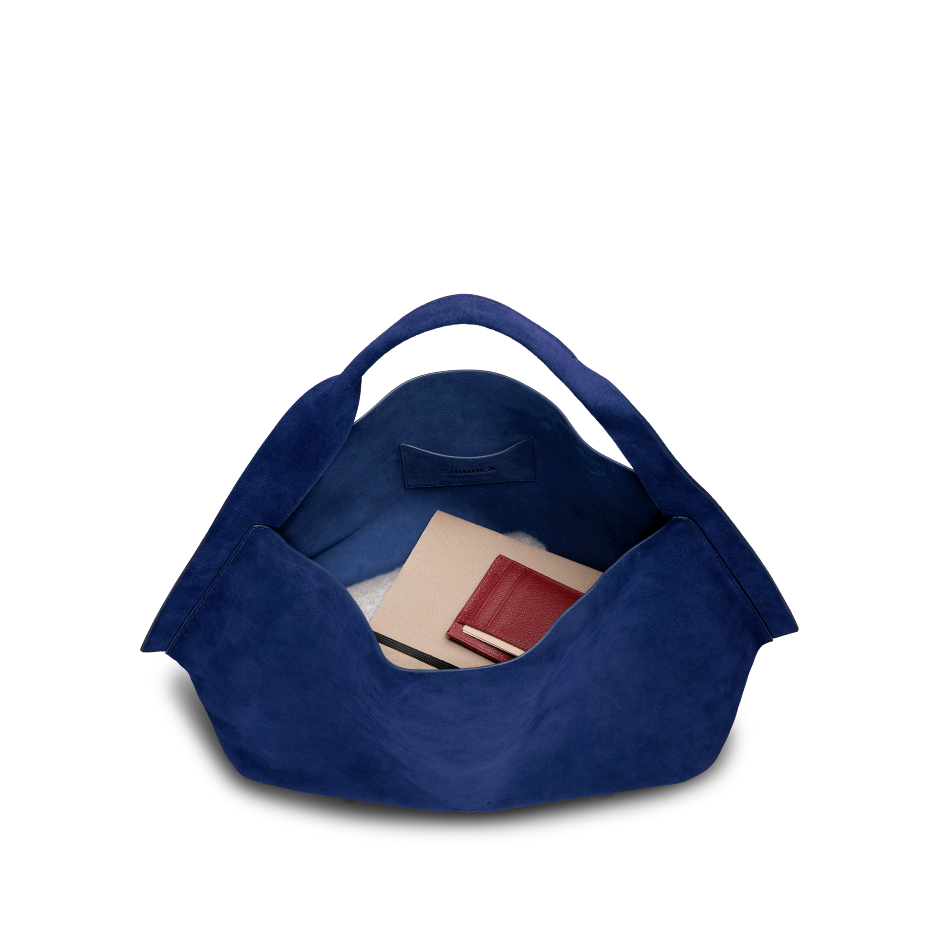 Derby Shoulder Bag - Sapphire Suede