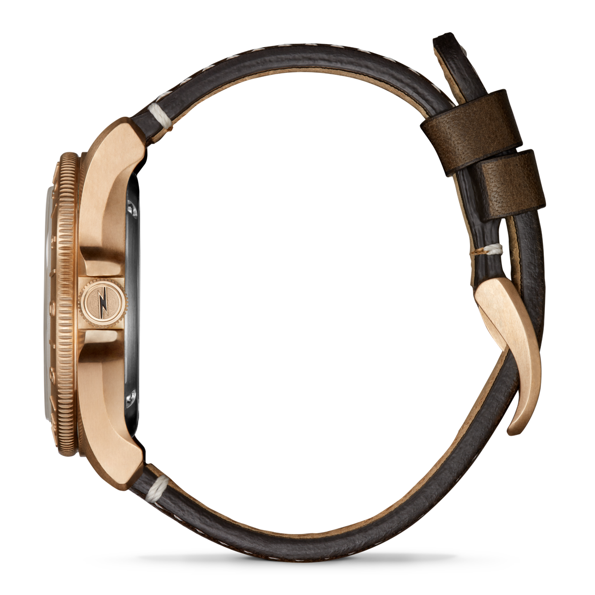 Bronze Monster GMT Automatic Watch - Dark Brown Degrade