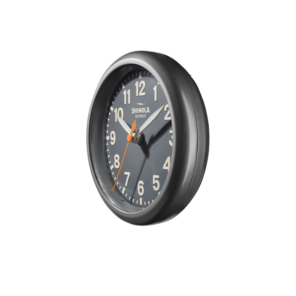 6" Runwell Clock - Dark Gray
