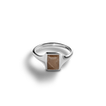 Petite Rectangular Petoskey Stone Ring