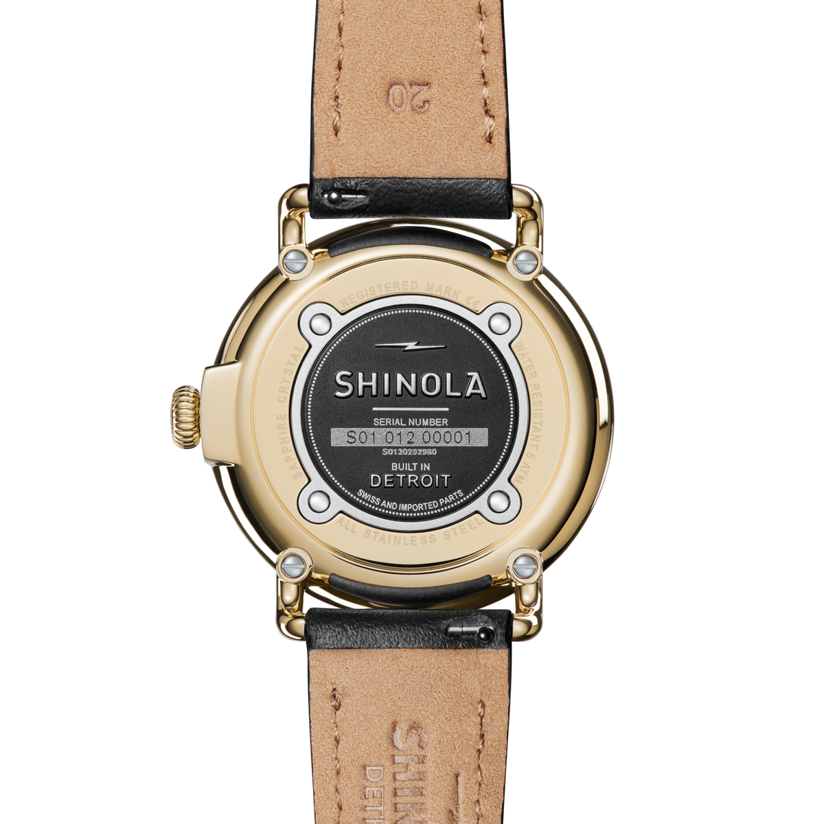 Runwell Watch - Black Mother of Pearl