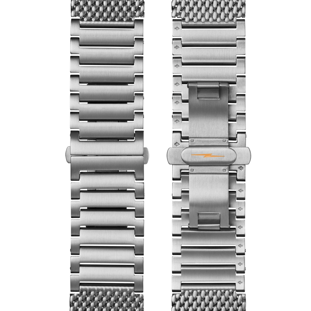 QR Bracelet: 22 20, Universal Mesh, Butterfly A, BrSS