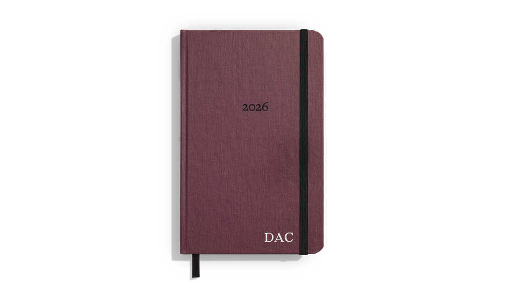 2026 12 Month Runwell Planner - Merlot