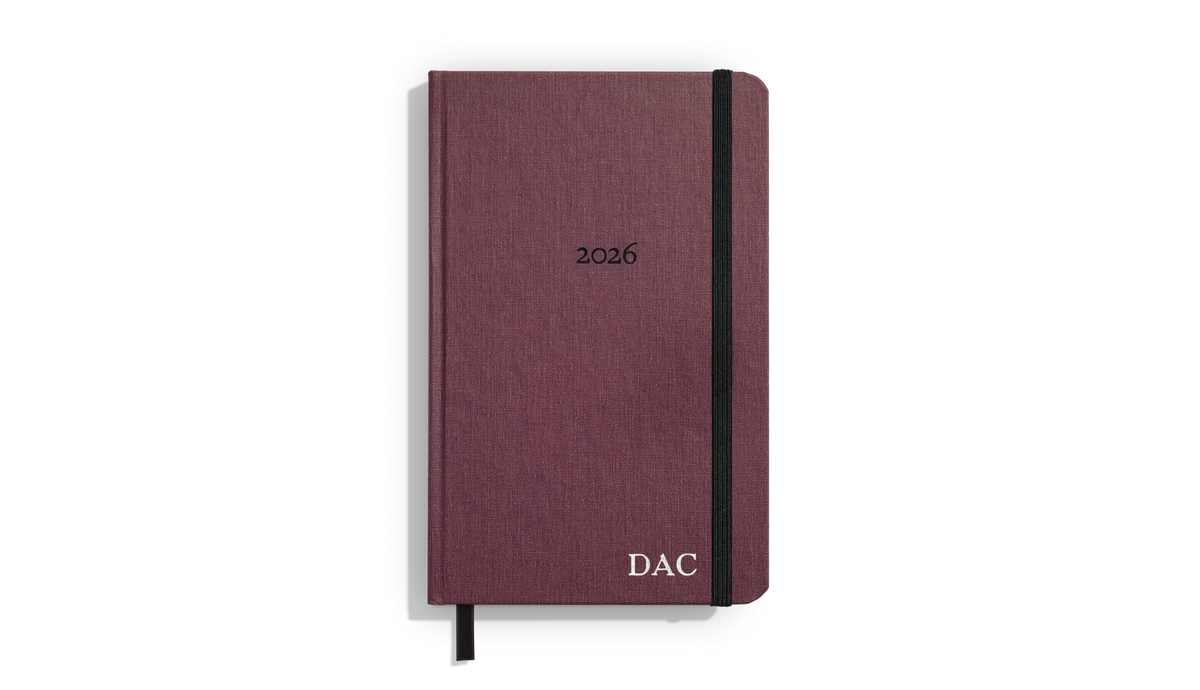 2026 12 Month Runwell Planner - Merlot