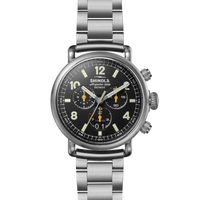 Runwell Chronograph West Wind Watch Gift Set with Additional Strap - Black