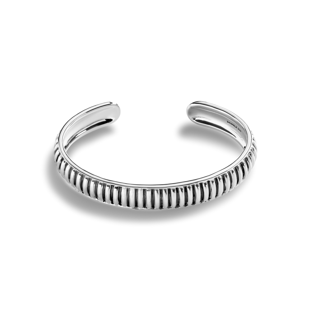 Coin Edge Cuff Bracelet