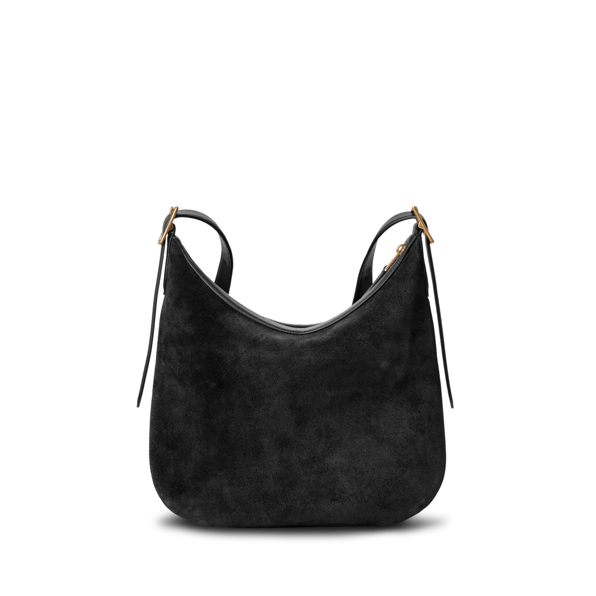 Medium Bixby Crossbody - Black Suede