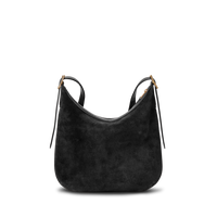 Medium Bixby Crossbody - Black Suede