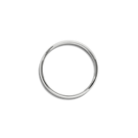 2mm Round White Gold Band